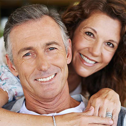 Couple with nice teeth